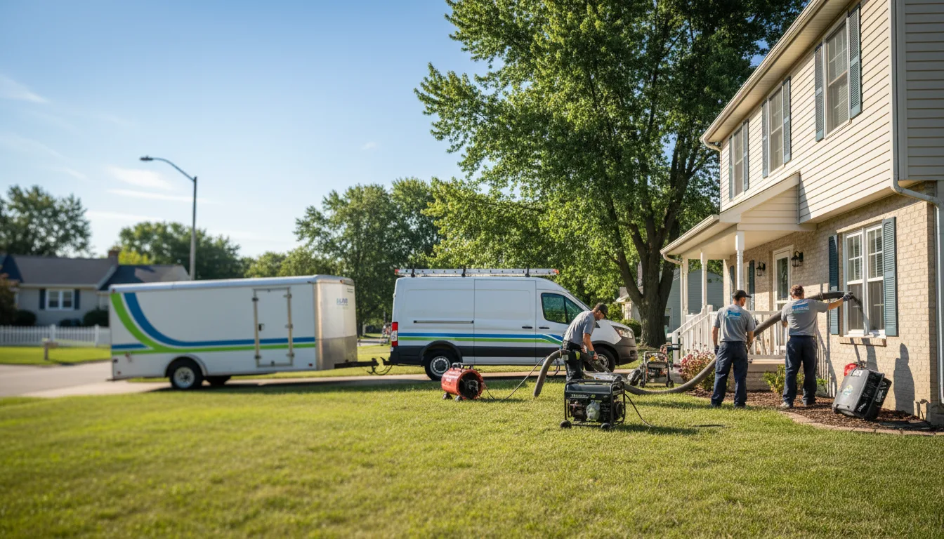 Flooded Basement Restoration And Cleanup With Repair in Vernon, IN near me